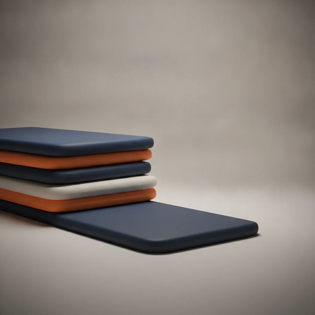 Clay stack of flooring planks